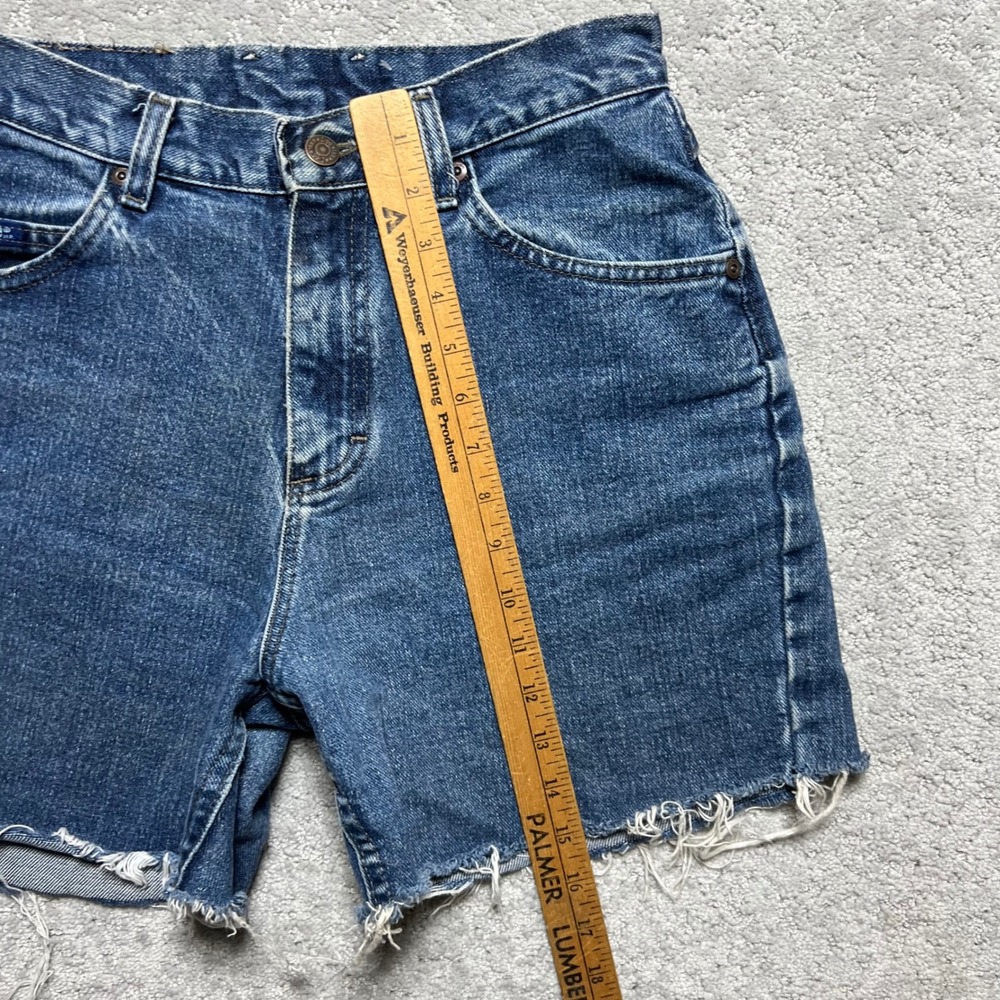 Lee Blue Denim Cutoff Jean Shorts - Picture 11 of 14